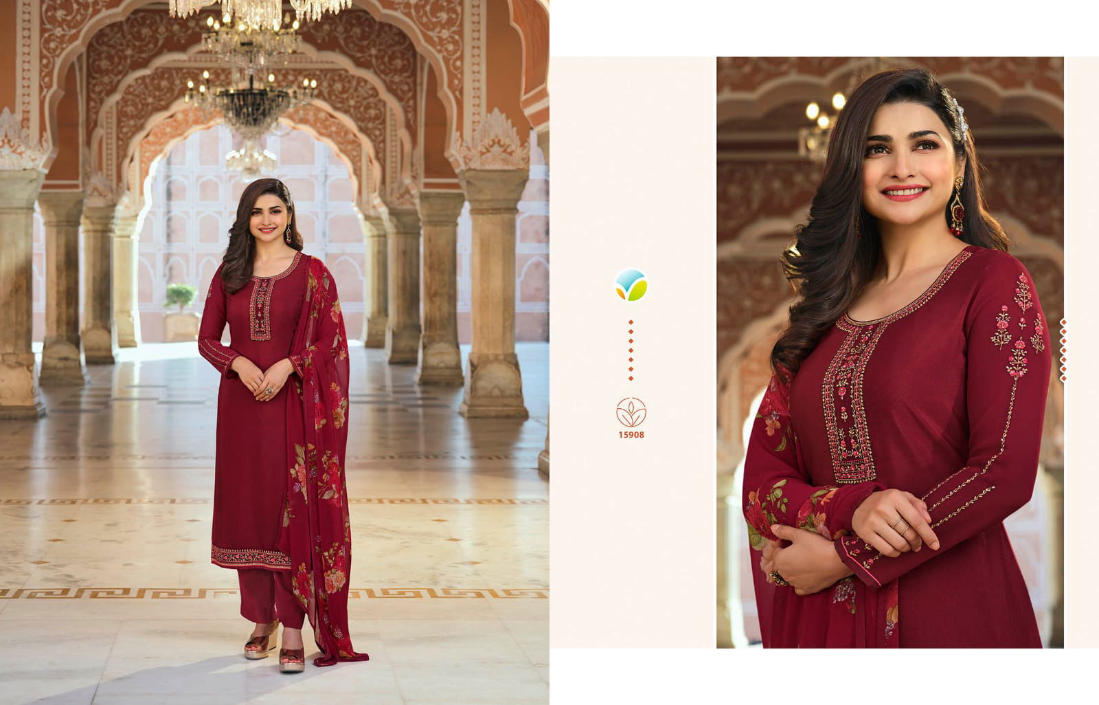 Vinay Silkina Royal Crepe 35 New Designer Festive Wear Embroidery Salwar Suits Collection